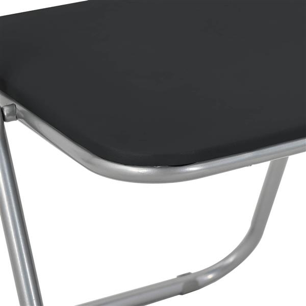 Grote foto vidaxl inklapbare stoel 2 st zwart en grijs 48 x 43 5 x 81 cm huis en inrichting stoelen