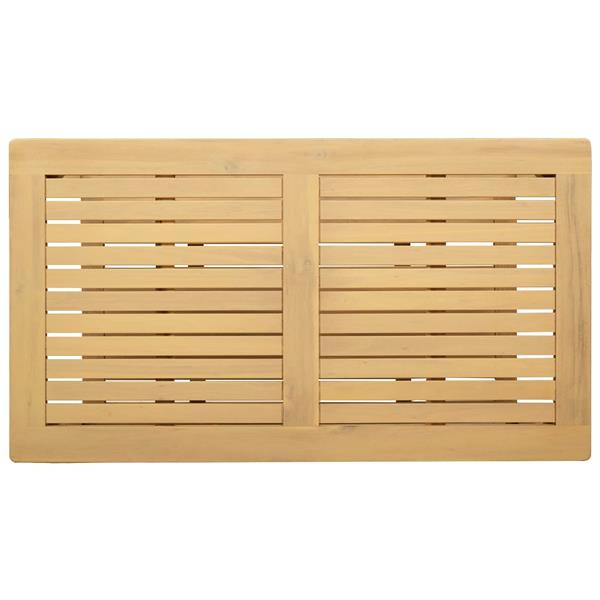 Grote foto vidaxl bijzettafel olie naturel 90 x 50 x 45 cm massief acaciahout huis en inrichting eettafels