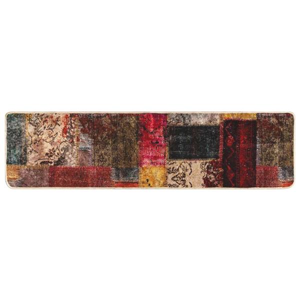Grote foto vidaxl vloerkleedloper marsa multikleur 350 x 80 cm polyester en pvc huis en inrichting vloerbedekking en kleden
