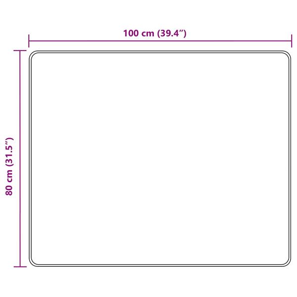 Grote foto vidaxl vloerkleedloper marsa multikleur 100 x 80 cm polyester en pvc huis en inrichting vloerbedekking en kleden