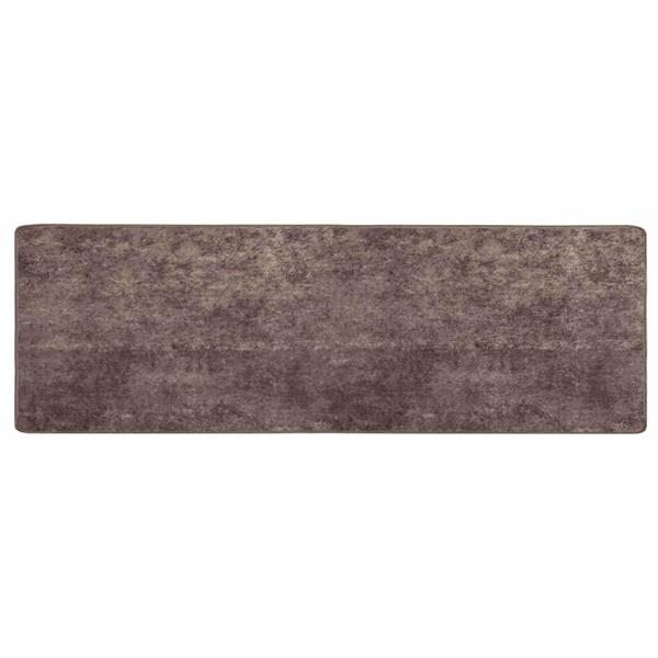 Grote foto vidaxl vloerkleedloper marsa grijs 250 x 80 cm polyester en pvc huis en inrichting vloerbedekking en kleden