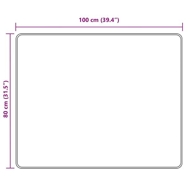 Grote foto vidaxl vloerkleedloper marsa grijs 100 x 80 cm polyester en pvc huis en inrichting vloerbedekking en kleden