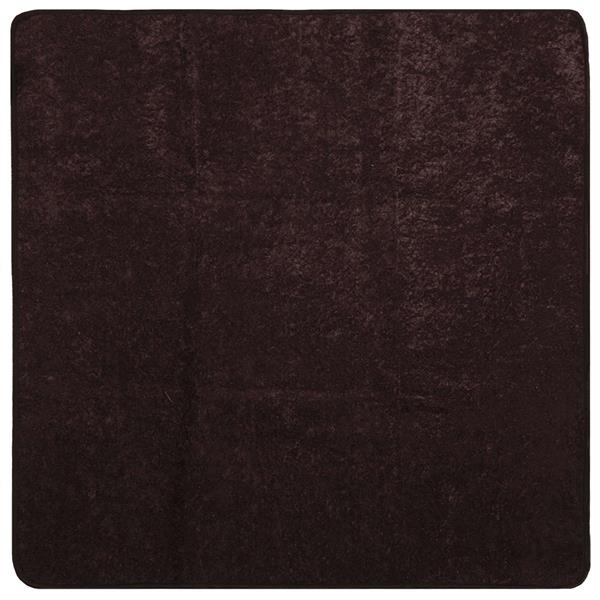 Grote foto vidaxl vloerkleedloper marsa antraciet 100 x 100 cm polyester en pvc huis en inrichting vloerbedekking en kleden