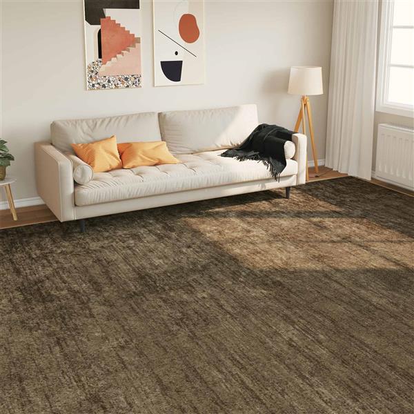 Grote foto vidaxl vloerkleedloper marsa bosgroen 400 300 cm polyester en pvc huis en inrichting vloerbedekking en kleden