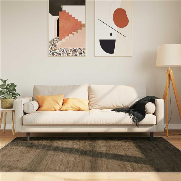 Grote foto vidaxl vloerkleedloper marsa bosgroen 170 x 120 cm polyester en pvc huis en inrichting vloerbedekking en kleden