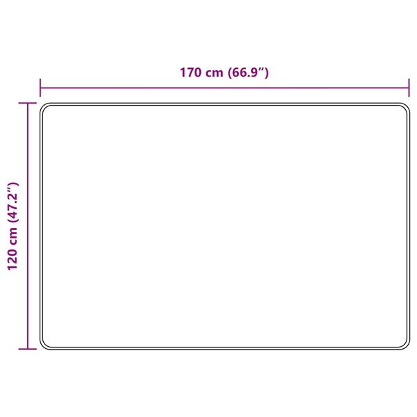 Grote foto vidaxl vloerkleedloper marsa bosgroen 170 x 120 cm polyester en pvc huis en inrichting vloerbedekking en kleden