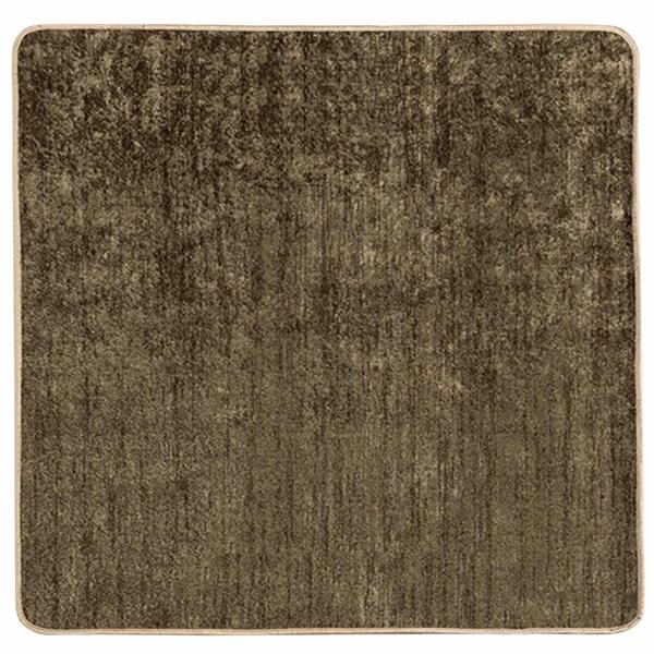 Grote foto vidaxl vloerkleedloper marsa bosgroen 100 x 100 cm polyester en pvc huis en inrichting vloerbedekking en kleden