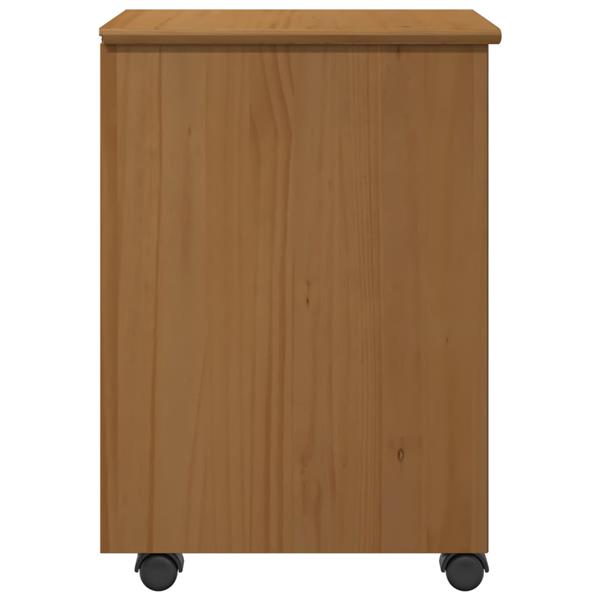 Grote foto vidaxl rolling kast moss honingbruin 34 x 39 x 56 cm huis en inrichting overige