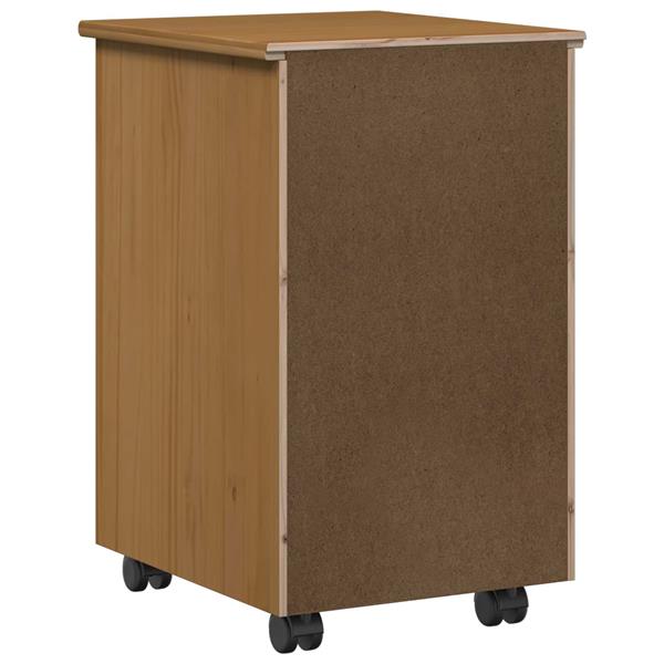 Grote foto vidaxl rolling kast moss honingbruin 34 x 39 x 56 cm huis en inrichting overige