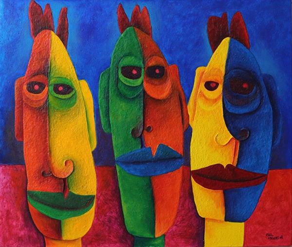 Grote foto kunsthandel gennep drie hoofden antiek en kunst modern