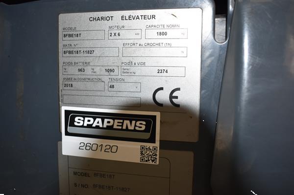 Grote foto toyota 1800kg elektrische triple sideshift heftruck agrarisch heftrucks