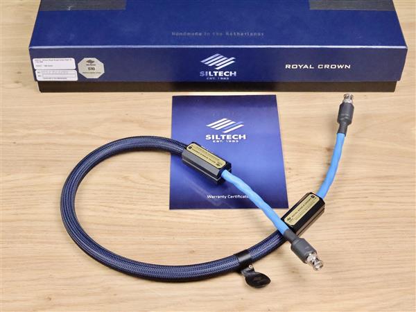 Grote foto siltech royal single crown digit s10 high end digital interconnect bnc 1 0 metre audio tv en foto onderdelen en accessoires