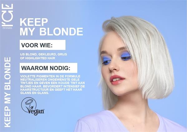 Grote foto ice professional keep my blonde shampoo 1000ml kleding dames sieraden