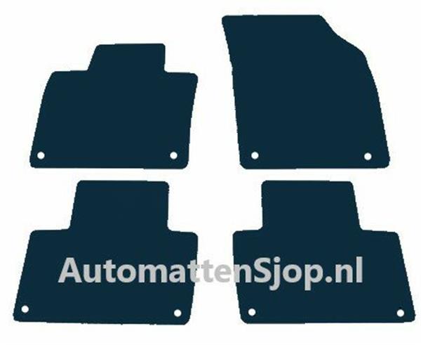 Grote foto super luxe velours zwart automatten xc90 ii 5 persoons 2014 heden auto onderdelen overige auto onderdelen