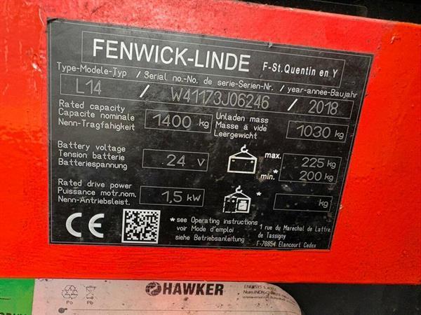 Grote foto vs 22727 elektrische stapelaar linde l14 vorkenbord doe het zelf en verbouw hefwerktuigen