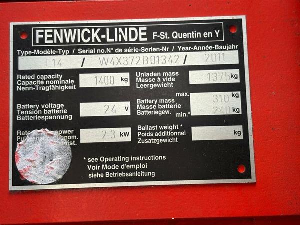 Grote foto vs 22728 elektrische triplex stapelaar linde l14 doe het zelf en verbouw hefwerktuigen