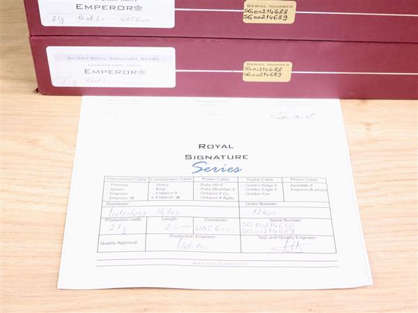 Grote foto siltech emperor crown g7 royal signature high end speaker cables 2 0 metre audio tv en foto onderdelen en accessoires