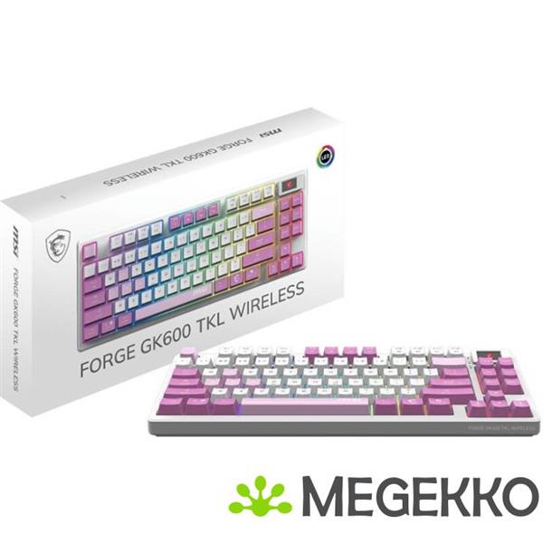 Grote foto msi forge gk600 tkl wireless violet us computers en software toetsenborden
