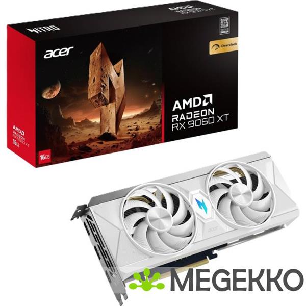 Grote foto acer nitro radeon rx 9060 xt oc 16gb white edition computers en software videokaarten