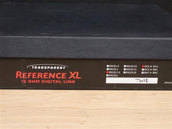 Grote foto transparent reference xl high end digital 75 ohm audio interconnect rca 1 5 metre audio tv en foto onderdelen en accessoires