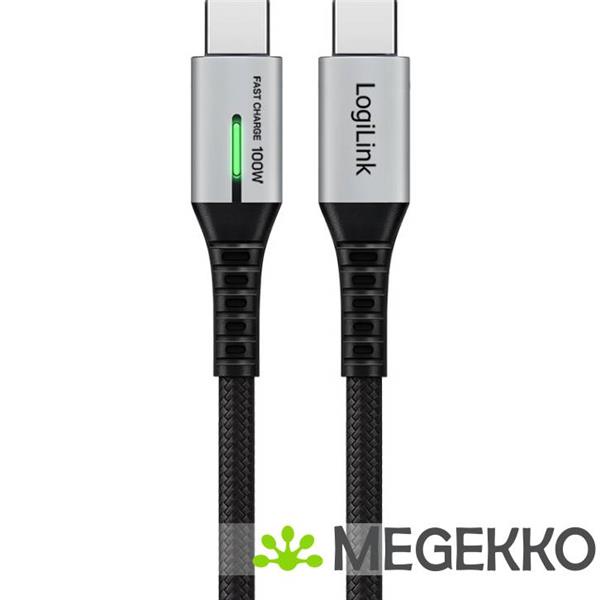 Grote foto logilink cu0433 usb kabel usb 3.2 gen 2x2 1 5 m usb c zwart computers en software overige computers en software