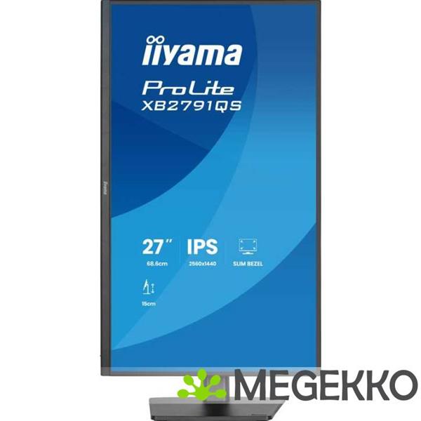 Grote foto iiyama prolite xb2791qs b1 27 quad hd ips monitor computers en software overige computers en software