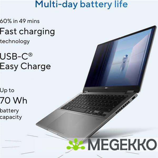 Grote foto asus vivobook 14 flip tp3407sa ql039w 14 intel core ultra 7 computers en software overige computers en software