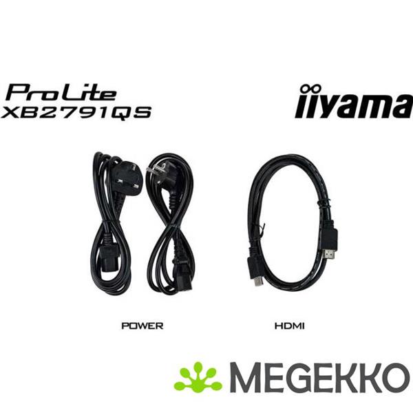Grote foto iiyama prolite xb2791qs b1 27 quad hd ips monitor computers en software overige computers en software