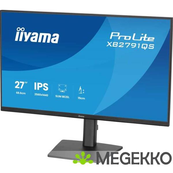 Grote foto iiyama prolite xb2791qs b1 27 quad hd ips monitor computers en software overige computers en software