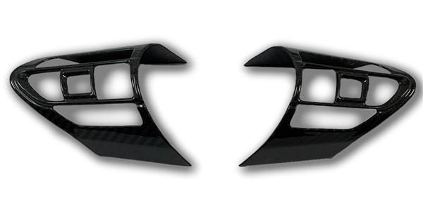 Grote foto dit betreft een set toyota yaris gr carbon stuur trim cover auto onderdelen tuning en styling