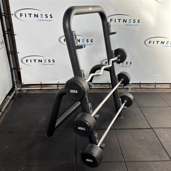 Grote foto technogym barbell rack incl. barbells zwart sport en fitness fitness