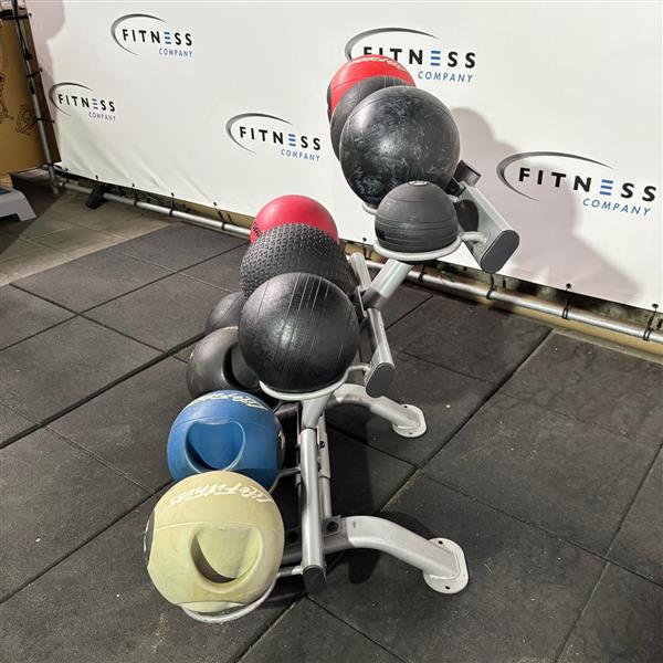 Grote foto ballen rek incl. medicijnballen sport en fitness fitness