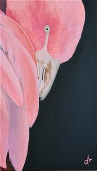 Grote foto kunsthandel gennep flamingo pink antiek en kunst modern