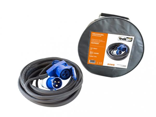 Grote foto vechline verloopkabel 3x1.5mm cee winkelkoppeling 15m caravans en kamperen caravan accessoires