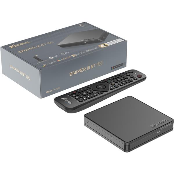 Grote foto retour product xsarius sniper 3 linux iptv box bt edition telecommunicatie zenders en ontvangers