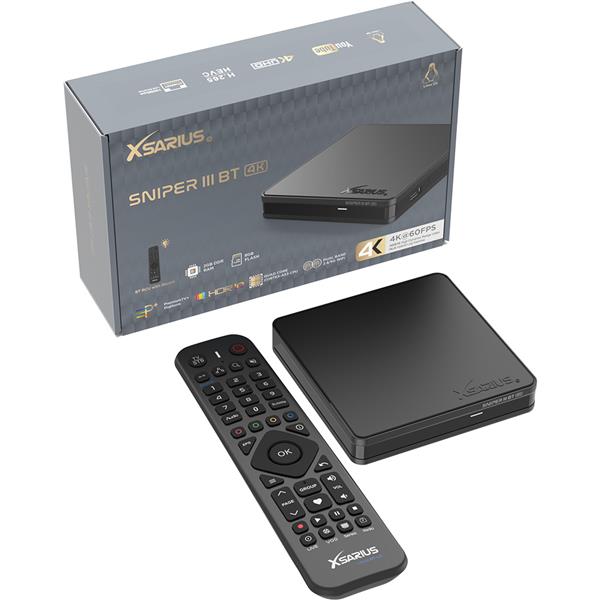 Grote foto retour product xsarius sniper 3 linux iptv box bt edition telecommunicatie zenders en ontvangers