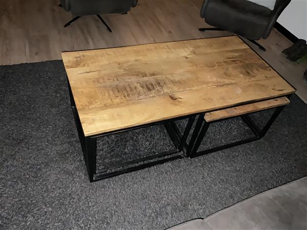 Grote foto salontafel l b h 2 bijzettafels huis en inrichting overige huis en inrichting