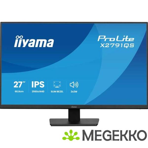 Grote foto iiyama prolite x2791qs b1 27 quad hd ips monitor computers en software overige computers en software