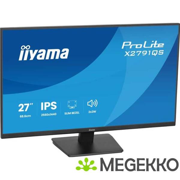 Grote foto iiyama prolite x2791qs b1 27 quad hd ips monitor computers en software overige computers en software