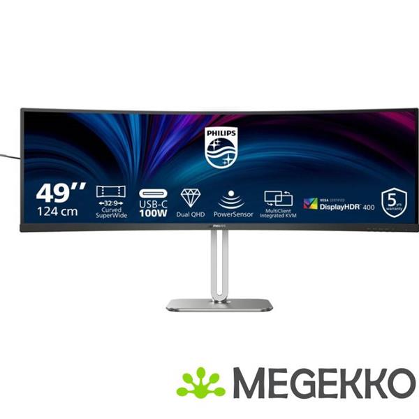 Grote foto philips 5000 series 49b2u5900c 00 49 dual qhd superwide va monitor computers en software overige computers en software