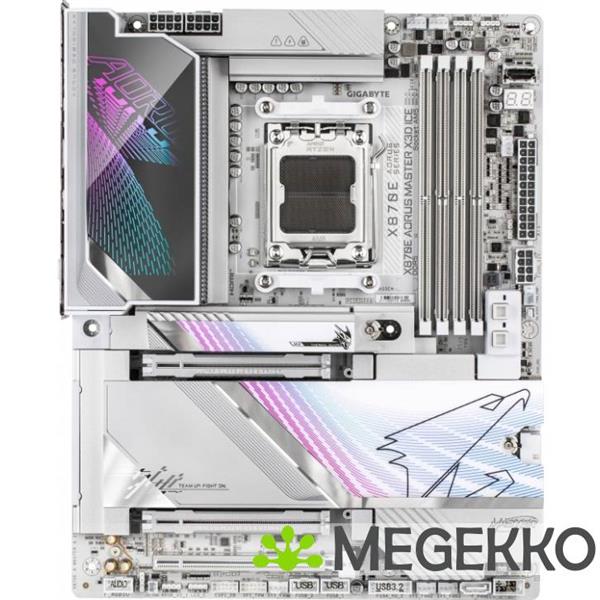 Grote foto gigabyte x870e aorus master x3d ice computers en software moederborden