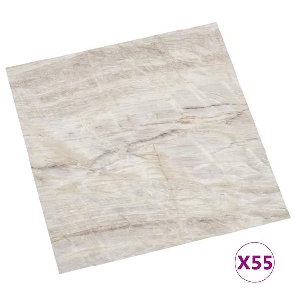 Grote foto vidaxl vloerplanken 55 pcs beige 5 11 m pvc doe het zelf en verbouw tegels
