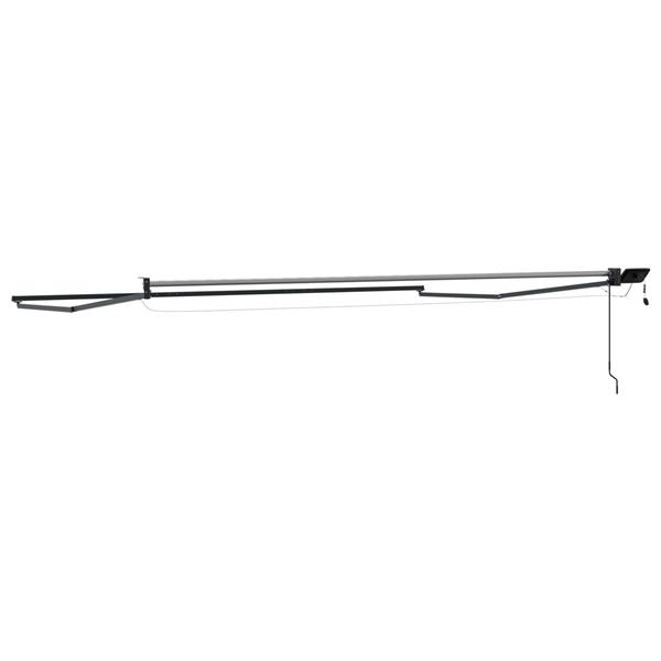 Grote foto vidaxl elektrisch uitschuifbaar zonnescherm frame antraciet 5 x 3 m tuin en terras overige tuin en terras