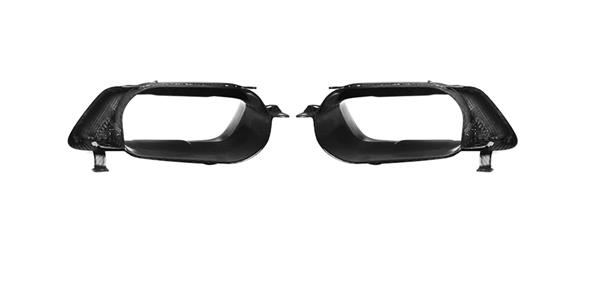 Grote foto dit betreft een set bmw x5 g05 carbon uitlaat sier stukken tips auto onderdelen tuning en styling