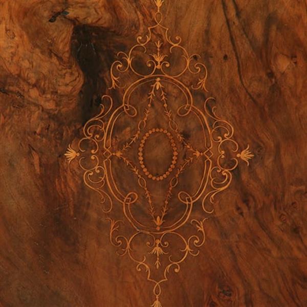 Grote foto engelse credenza in noten met inlegwerk en brons ca 1860 no.391115 antiek en kunst stoelen en banken