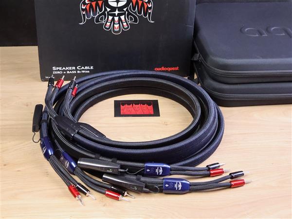 Grote foto audioquest thunderbird biwire combo high end audio speaker cables 3 0 metre audio tv en foto onderdelen en accessoires
