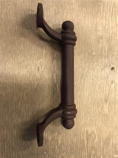 Grote foto handvat deurgreep meubelbeslag van ijzer in roest kleur. doe het zelf en verbouw materialen en producten