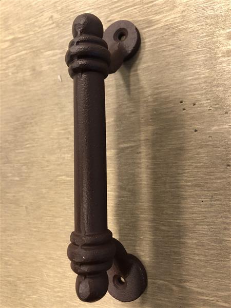 Grote foto handvat deurgreep meubelbeslag van ijzer in roest kleur. doe het zelf en verbouw materialen en producten