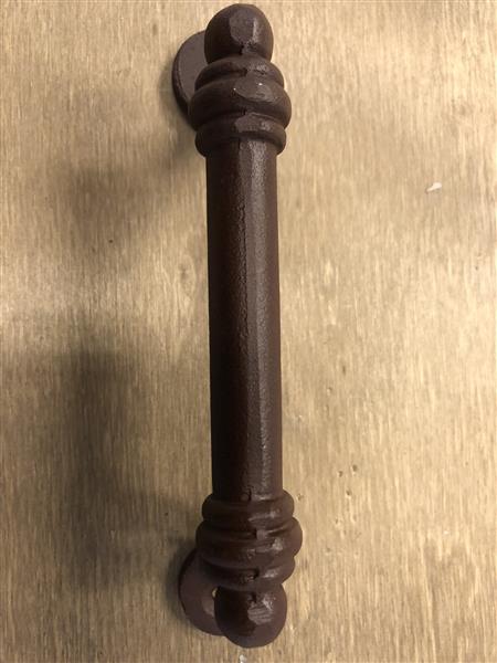 Grote foto handvat deurgreep meubelbeslag van ijzer in roest kleur. doe het zelf en verbouw materialen en producten