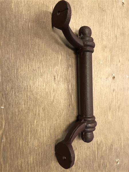 Grote foto handvat deurgreep meubelbeslag van ijzer in roest kleur. doe het zelf en verbouw materialen en producten